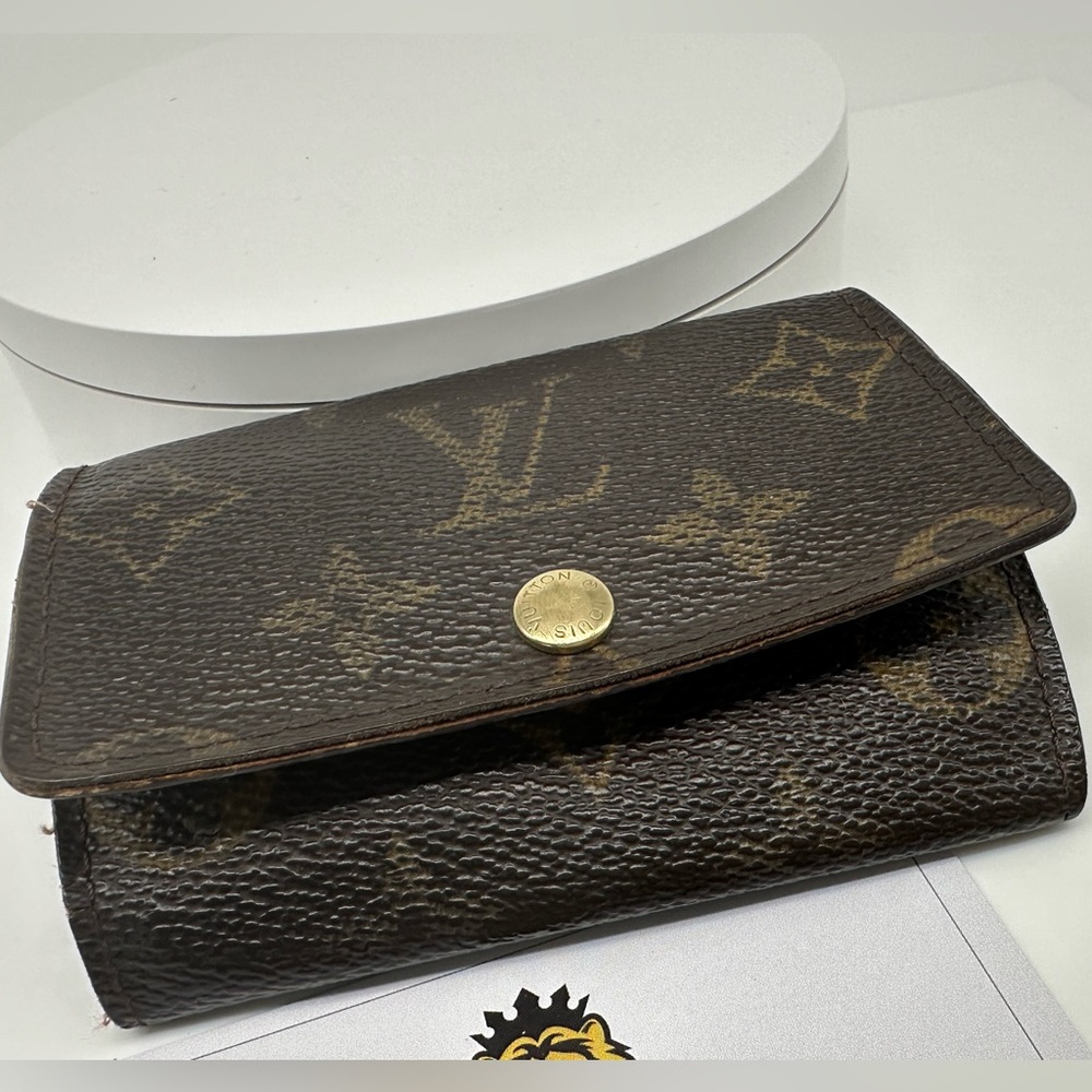 Real Louis Vuitton Monogram 6 Keyholder - Luxury Charm Authentic Leather